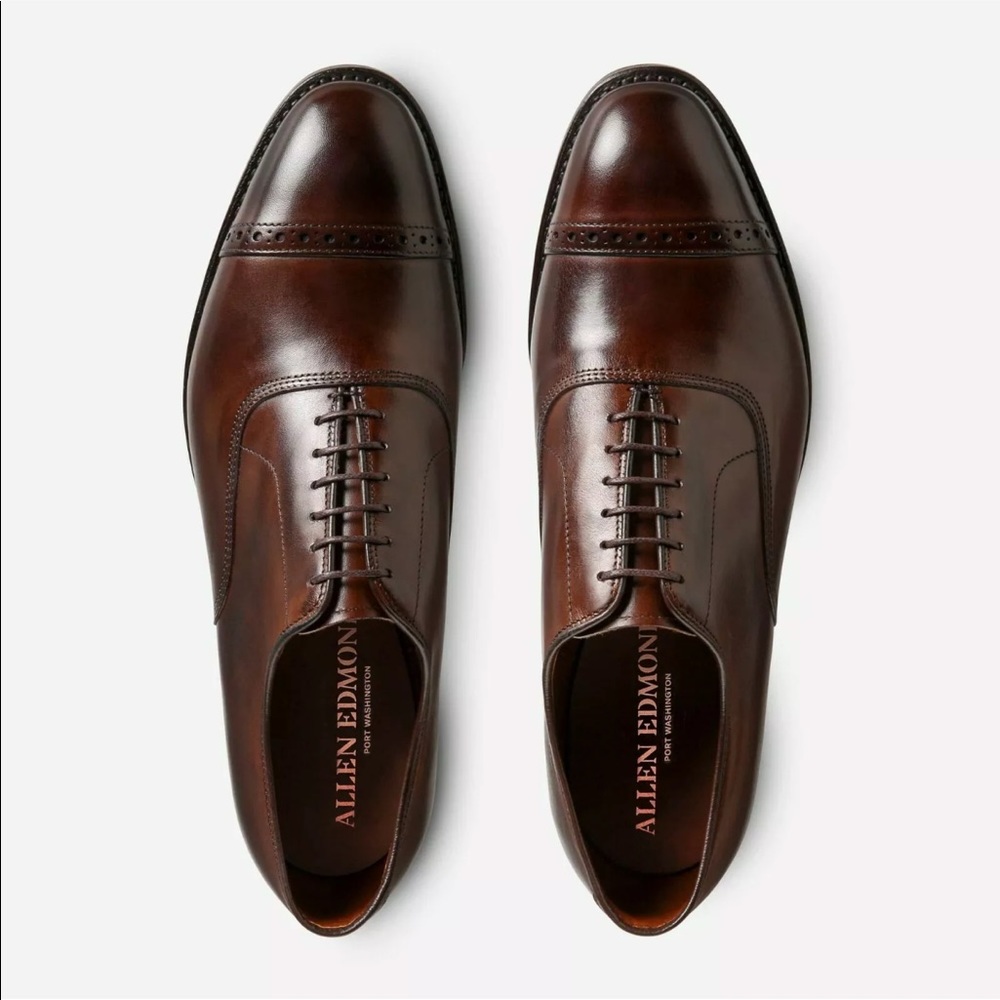 Allen Edmonds Port Washington Leather Oxford New